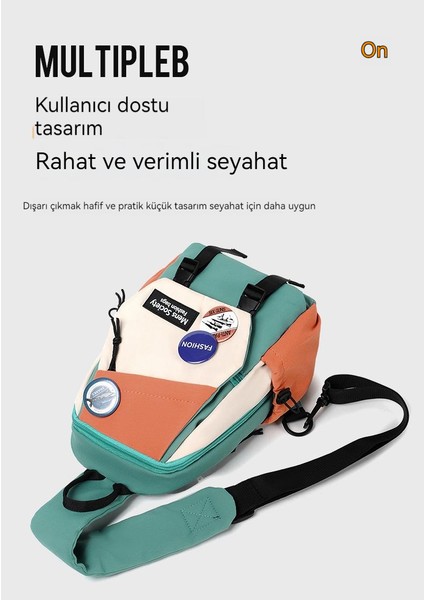 Çok Fonksiyonlu Rahat Spor Erkek Askılı Çanta Büyük Kapasiteli Omuz Göğüs Küçük Sırt Çantası (Yurt Dışından) fırsatları