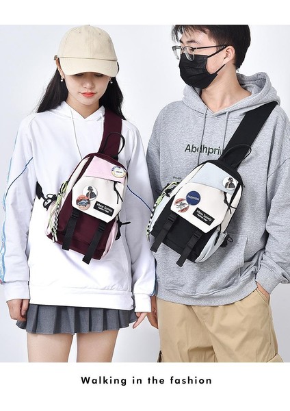 Çok Fonksiyonlu Rahat Spor Erkek Askılı Çanta Büyük Kapasiteli Omuz Göğüs Küçük Sırt Çantası (Yurt Dışından) indirimleri