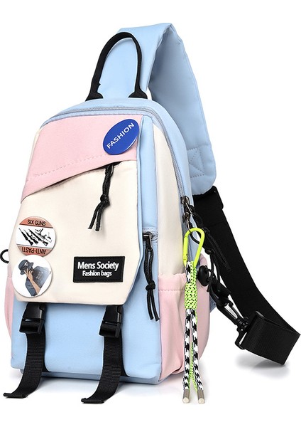 Çok Fonksiyonlu Rahat Spor Erkek Askılı Çanta Büyük Kapasiteli Omuz Göğüs Küçük Sırt Çantası (Yurt Dışından)