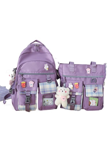 Büyük Kapasiteli, Modaya Uygun, Modaya Uygun Iki Parçalı Öğrenci Okul Çantası (Yurt Dışından)