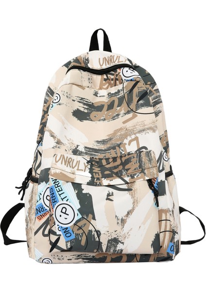 Öğrenci Modası Kişiselleştirilmiş Graffiti Sırt Çantası (Yurt Dışından)