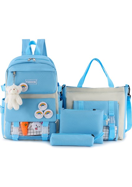 Büyük Kapasiteli Dört Parçalı Öğrenci Okul Çantası Ayı (Yurt Dışından)