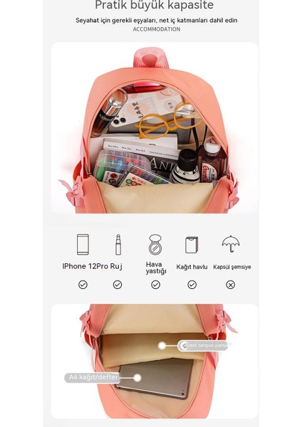 Büyük Kapasiteli Dört Parçalı Öğrenci Okul Çantası Ayı (Yurt Dışından) fırsatları