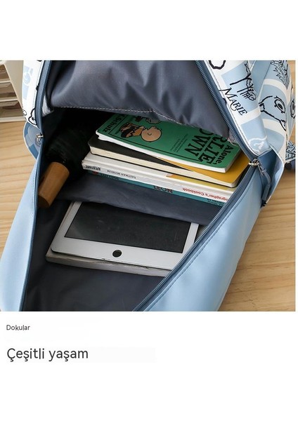 Büyük Kapasiteli, Çok Parçalı Set, Modaya Uygun, Her Şeye Uygun Öğrenci Okul Çantası (Yurt Dışından)
