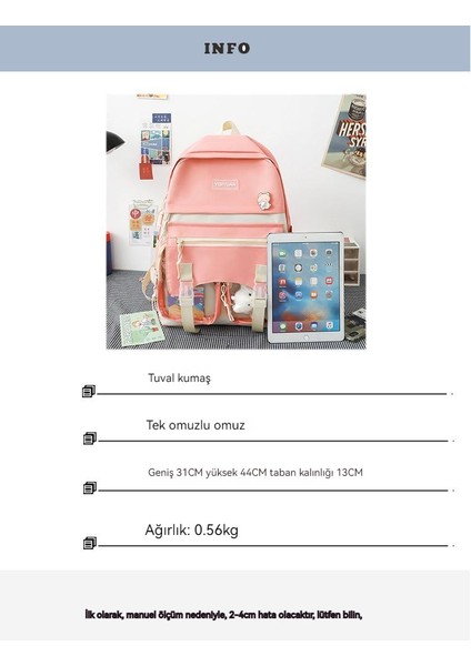 Büyük Kapasiteli Çok Parçalı Öğrenci Okul Çantası (Yurt Dışından) fiyatları