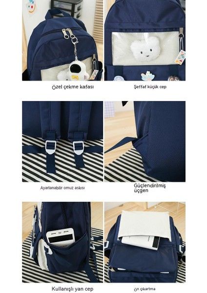 Büyük Kapasiteli Çok Parçalı Öğrenci Okul Çantası Astronot (Yurt Dışından) modelleri