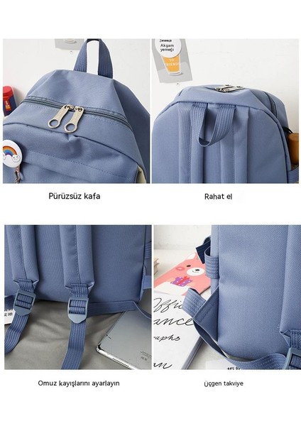 Büyük Kapasiteli Beş Parçalı Yeni Öğrenci Okul Çantası Ayı Seti (Yurt Dışından) fırsatları