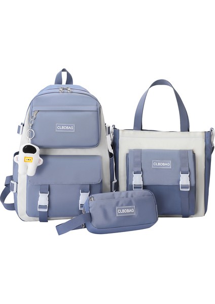 Büyük Kapasiteli Çok Parçalı Moda Öğrenci Okul Çantası Astronot Okul Çantası (Yurt Dışından)