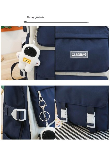 Büyük Kapasiteli Çok Parçalı Moda Öğrenci Okul Çantası Astronot Okul Çantası (Yurt Dışından) fırsatları