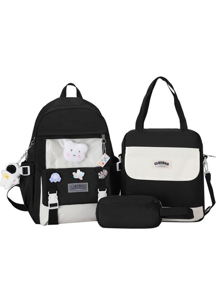 Büyük Kapasiteli Çok Parçalı Renk Bloklu Öğrenci Okul Çantası Astronot Okul Çantası (Yurt Dışından)