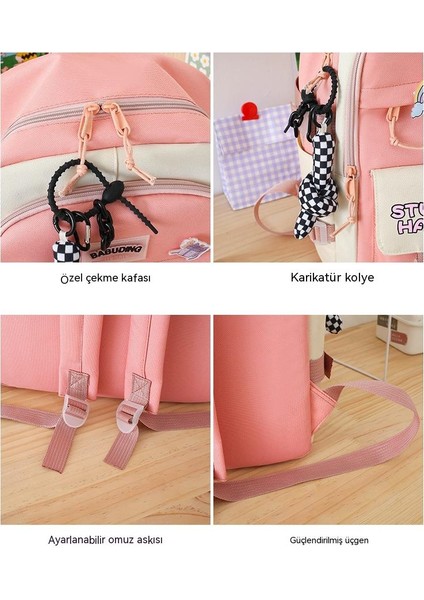 Büyük Kapasiteli Çok Parçalı Öğrenci Okul Çantası (Yurt Dışından) modelleri