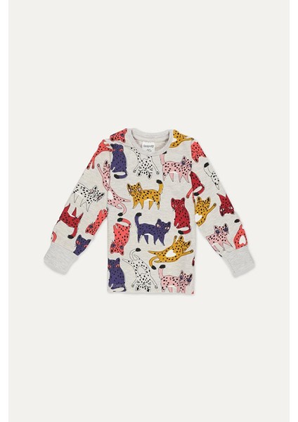 Kız Çocuk Bej Pijama Takımı