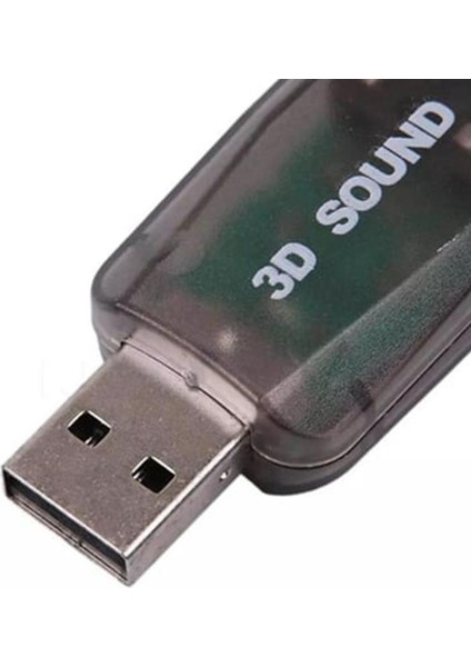 5+1 Harici USB Ses Kartı Mikrofon Hoparlör Birlikte 3.5mm