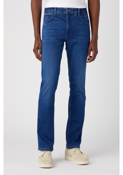 Regular Straight Fit Normal Düşük Bel Mavi Esnek Greensboro Jean Denim Kot Pantolon