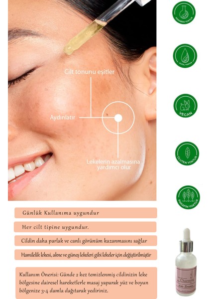 Leke Serumu 30 Ml, Leke Karşıtı & Cilt Tonu Eşitleyen Aydınlatıcı Serum