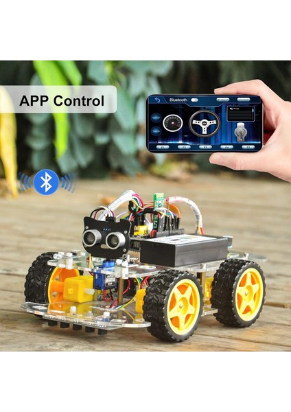 Osoyoo Robot Araba Başlangıç Kiti - Arduino -Stem Uzaktan Kontrollü Eğitici