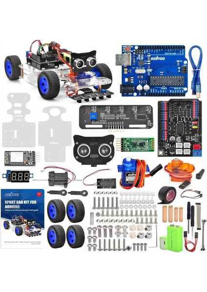 Osoyoo Robot Rc Akıllı Araba Dıy Kiti Inşa Edilecek