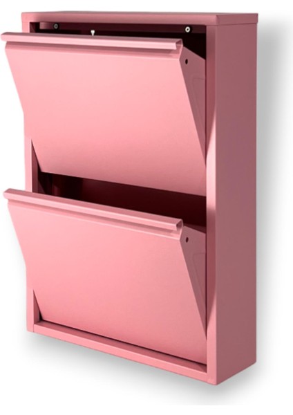 2 Raflı Metal Ayakkabılık | Pembe | 2li Metal Ayakkabı Dolabı | Rehome fiyatları