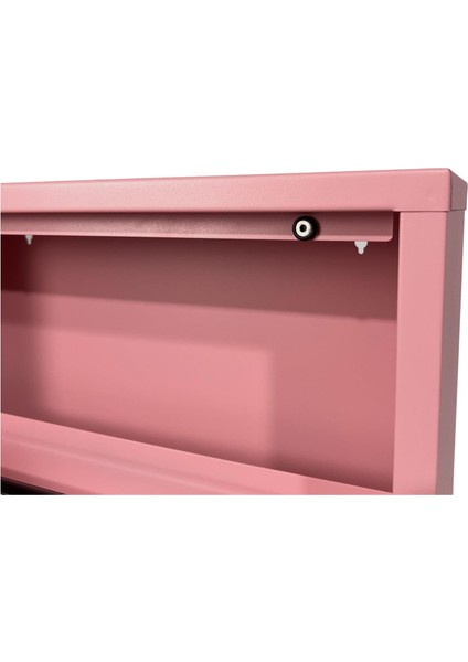 2 Raflı Metal Ayakkabılık | Pembe | 2li Metal Ayakkabı Dolabı | Rehome indirimleri