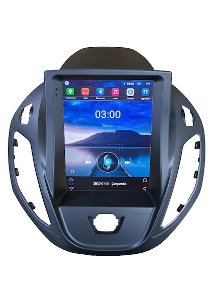 Ford Courier (2019-2023) Android 12 Carplay Navigasyon Tesla Ekran Multimedya - 2gb Ram 32GB HDD