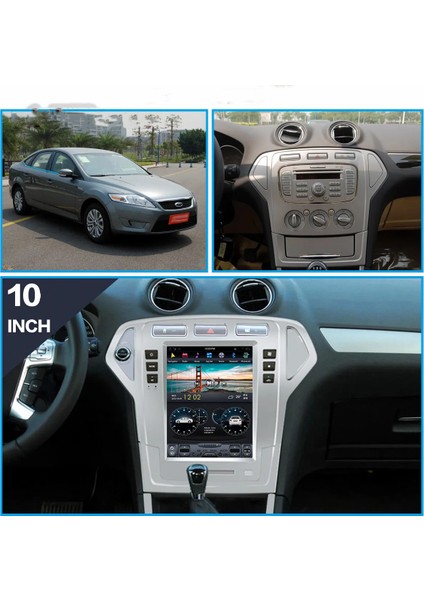 Ford Mondeo (2007-2010) Android 12 Carplay Navigasyon Tesla Ekran Multimedya - 4gb Ram 64GB HDD modelleri