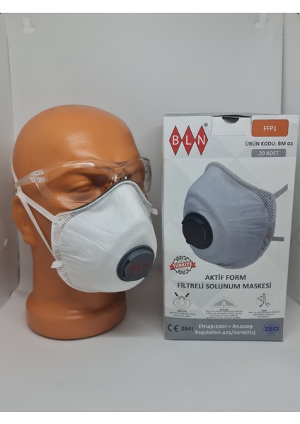 Bm 02 Ffp1 Konik Ventilli Toz Maske (400 Adet)