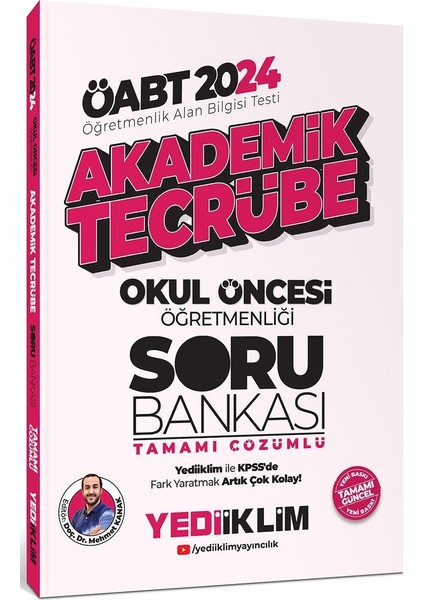 2024 ÖABT Akademik Tecrübe Okul Öncesi Tamamı Çözümlü Soru Bankası