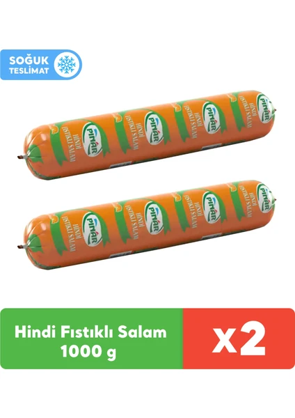 Hindi Fıstıklı Salam 1000 gr x 2 Adet