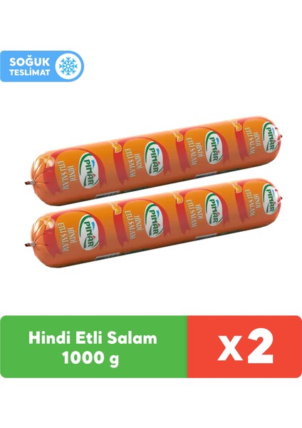 Hindi Etli Salam 1000 gr x 2 Adet