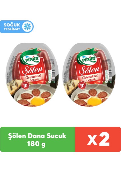 Şölen Dana Sucuk 180 gr x 2 Adet