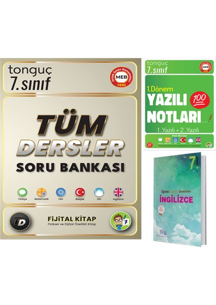 7. Sınıf Tüm Dersler Soru Bankası - 1. Dönem Yazılı Notları
