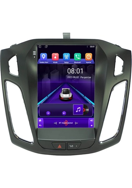 Ford Focus 3-4 Android 12 Carplay Navigasyon Tesla Multimedya - 2gb Ram 32GB HDD