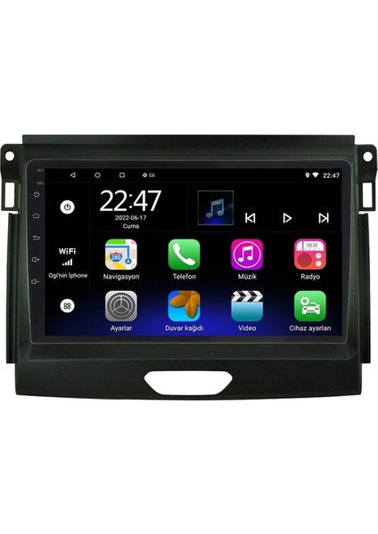 Ford Ranger (2015-2021) Android 12 Carplay Navigasyon Multimedya - 4gb Ram 32GB HDD