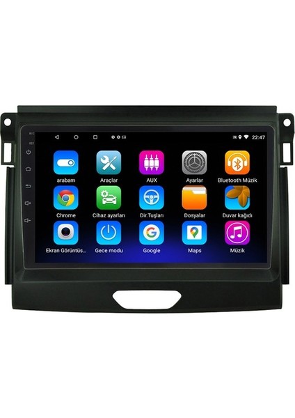 Ford Ranger (2015-2021) Android 12 Carplay Navigasyon Multimedya - 4gb Ram 32GB HDD fiyatları