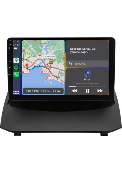 Ford Fiesta (2009-2012) Android 12 Carplay Navigasyon Multimedya - 8gb Ram 128GB HDD