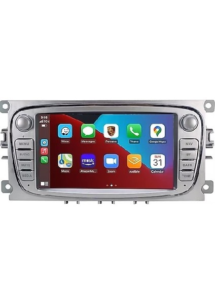 Ford C-Max (2008-2010) Android 12 Carplay Navigasyon Tuşlu Multimedya - 4gb Ram 64GB HDD