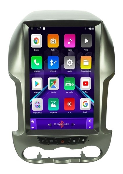 Ford Ranger Android 12 Carplay Navigasyon Tesla Multimedya - 2gb Ram 32GB HDD