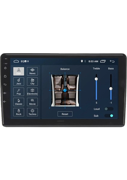 Ford C-Max (2004-2007) Android 12 Carplay Navigasyon Multimedya - 2gb Ram 16GB HDD