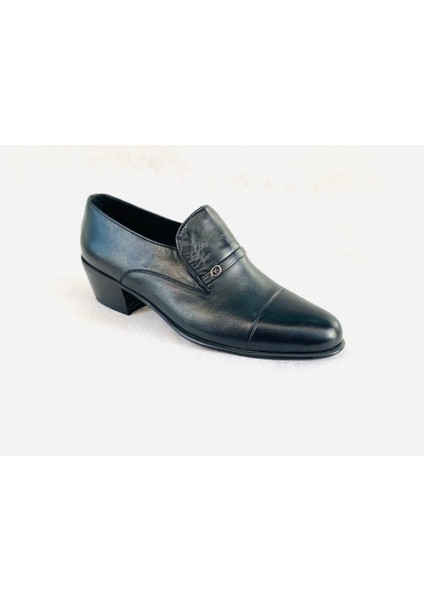 %100 Deri Çarşamba Yumurta Topuk Bağcıksız Erkek Klasik Ayakkabı