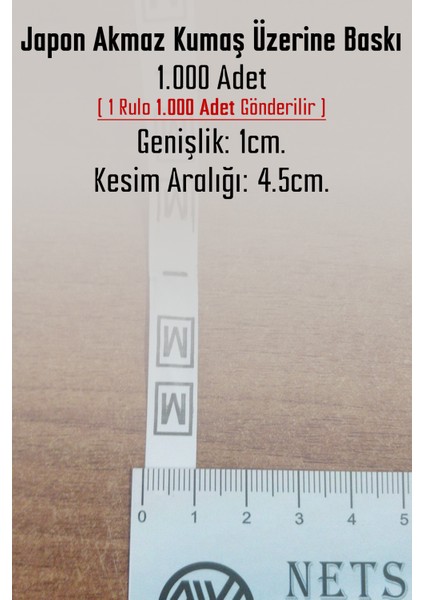 Xxl Beden Etiketi / Tırnak Etiketi ( 1 Rulo x 1000 Adet )