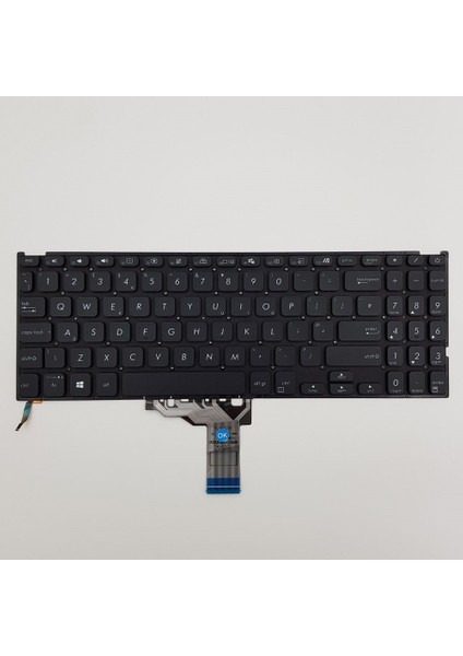 Asus X512DA-EJ1494T X512DA-EJ172T Klavye (Siyah Tr) Işıklı