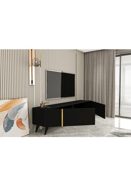 Su Tv Ünitesi Altın 150 cm Duvara Monte Ayaklı fiyatları
