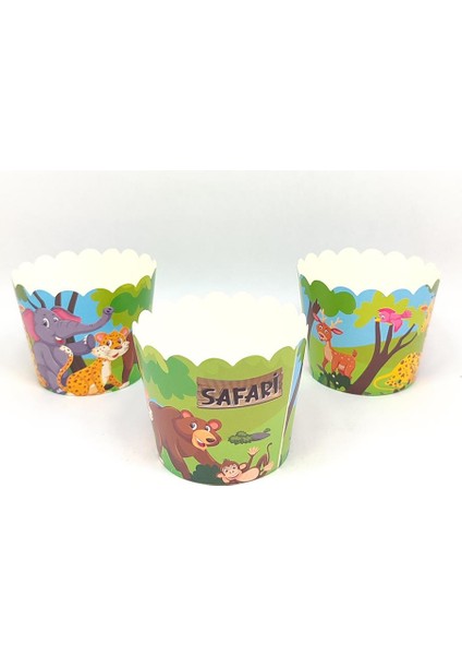 Safari Cupcake (Muffin) Kabı (25 Adet) 2