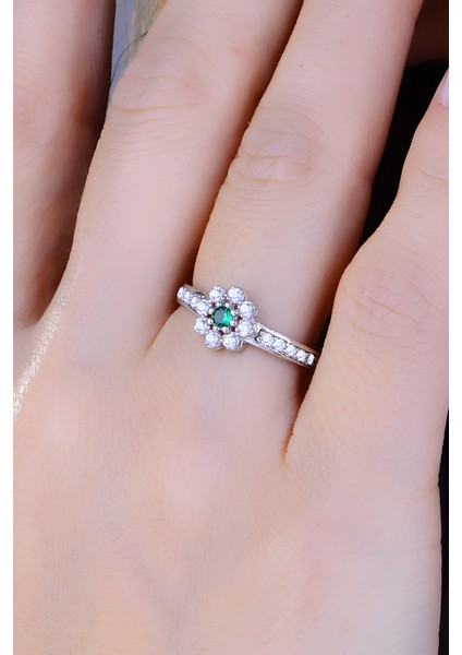 925 Ayar Gümüş Yeşil Papatya Salkım Pırlanta Montör Su Yolu Set fırsatları