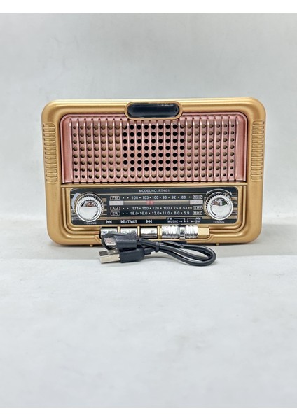 RT-651 Orta Boy Güneş Enerjili Bluetooth, Nostalji , Fm/am/sw 3 Band Radyo ,usb, Sd ,aux Mp3 Player fırsatları