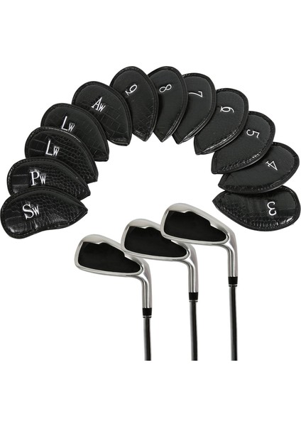 Golf Kulüpleri Için 12 Adet/takım Golf Kulübü Demir Kapak Koruma Kapakları Atıcı Kapağı (Yurt Dışından) fırsatları