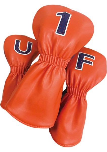 3 Pu Golf Kulübü Başörtüsü Su Geçirmez Evrensel Ahşap Golf Mavi Turuncu I (Yurt Dışından)