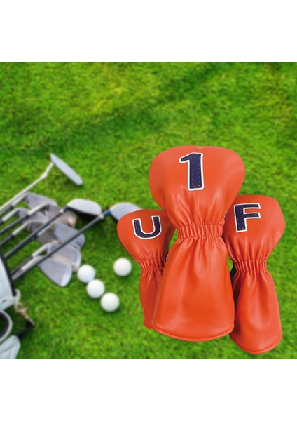 3 Pu Golf Kulübü Başörtüsü Su Geçirmez Evrensel Ahşap Golf Mavi Turuncu I (Yurt Dışından) indirimleri