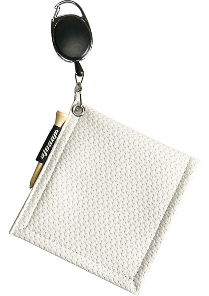 Pu Golf Topu Temizleme Havlusu Çift Taraflı Golfçüler Için Anahtarlık Tokası Beyaz (Yurt Dışından) fiyatları