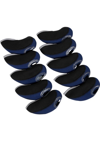 10 Adet Neopren Golf Demir Başörtüsü Seti Golf Kulübü Golf Sopası Kılıfı Koruyucu Koyu Mavi (Yurt Dışından) fiyatları